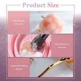 2 Blumen-Pojemniki na makijaż, 1 Waschschüssel, Nail-Art-Staubpinsel, Pojemniki na podkład do makijażu, Nail-Art-Make-Up-Pinsels-Zubehör