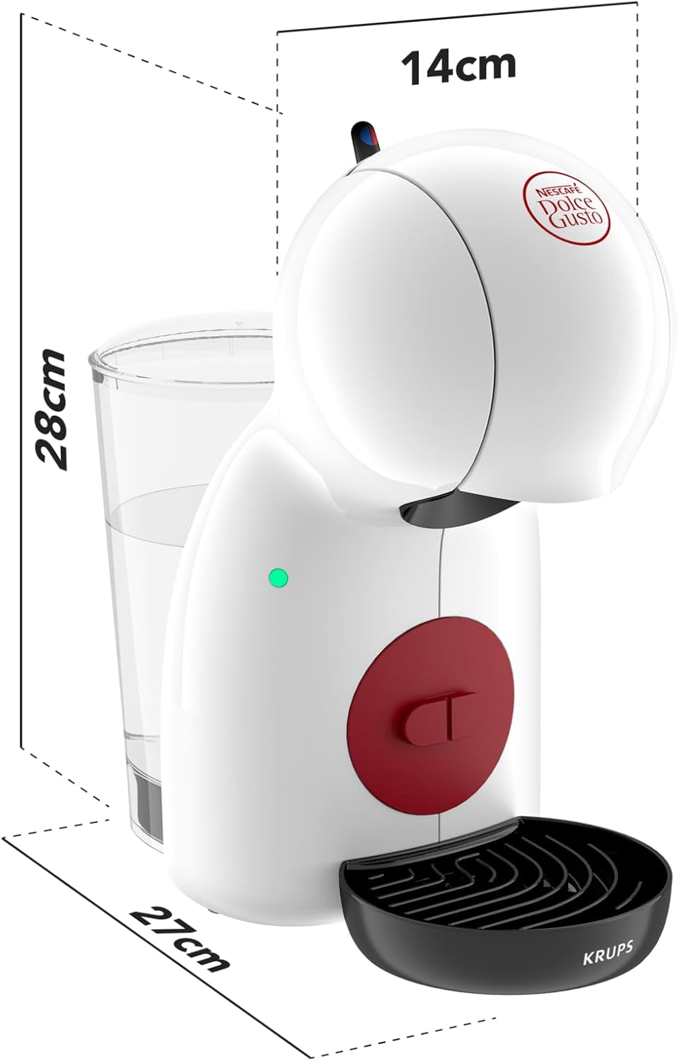 Ręczny ekspres do kawy z kapsułkami NESCAFÉ DOLCE GUSTO PICCOLO XS firmy KRUPS, biały