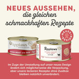 Applaws Premium Naturalna karma mokra dla kotów, kurczak z kaczką w zupie, konserwa 70g (24x70g)