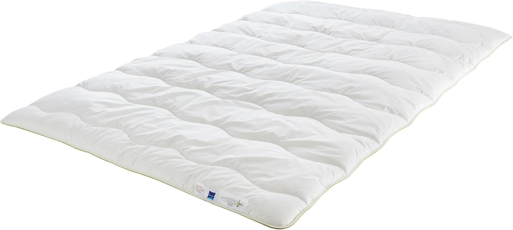 Badenia Trendline Eco kołdra Aerelle Blue Duo 135 X 200 cm, biała, z certyfikatem Öko-Tex, wyprodukowana zgodnie z niemieckimi standardami jakości. Kołdry i kołdry Naty Shop