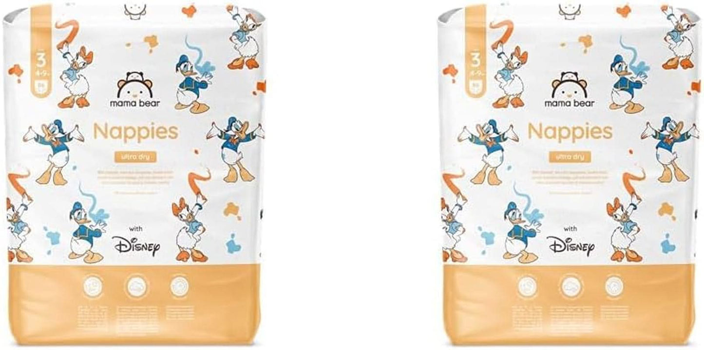 Pieluchy Mama Bear Disney Ultra Dry rozmiar 4 (8-14 kg), białe, 84 sztuki (1 opakowanie)