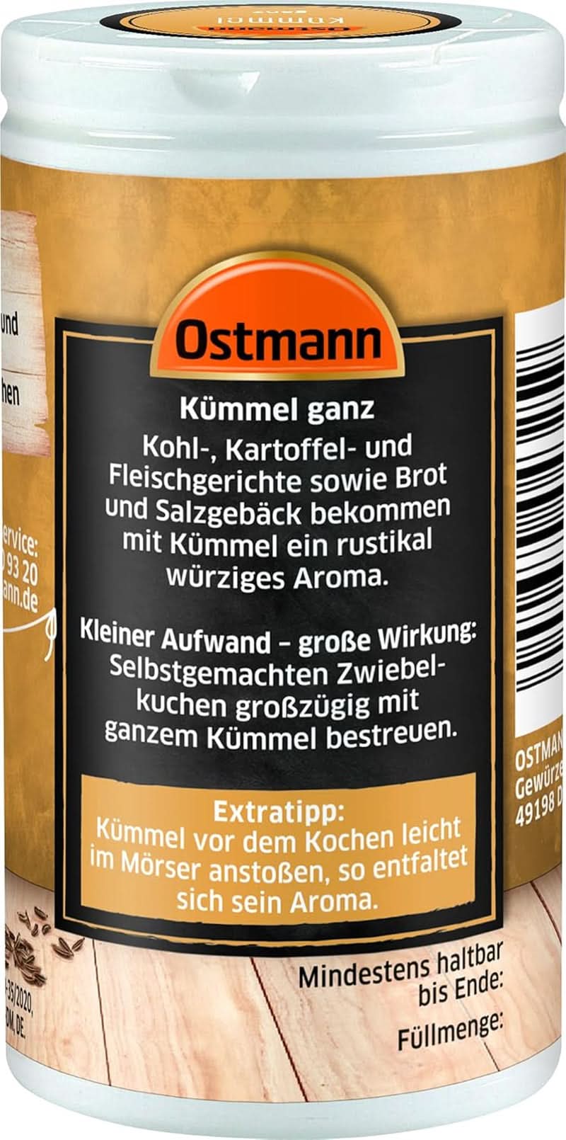 Ostmann - Cały kminek, 35 gramów Condimente Naty Shop