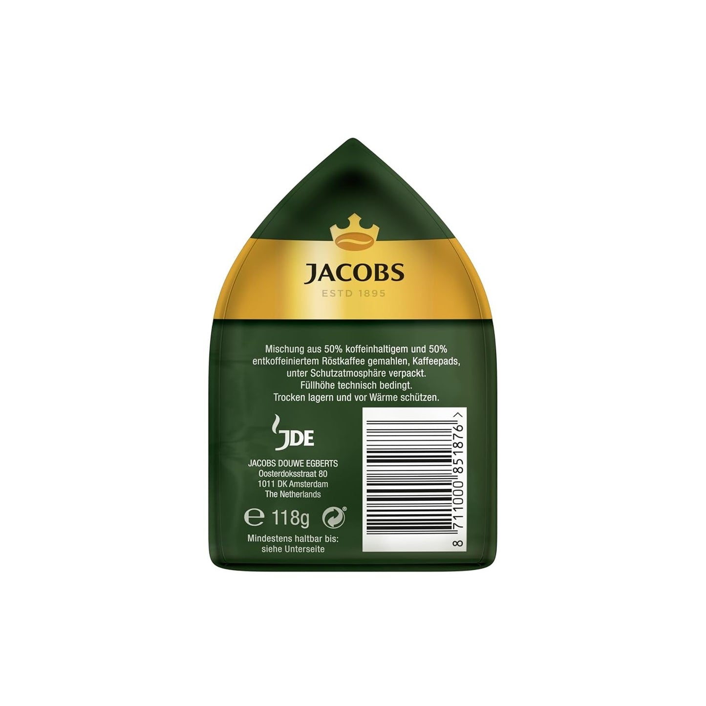 Podkładki Jacobs Crema Balance, podkładki kompatybilne z Senseo, 5 x 18 Getränke, 90 podkładek Kaffeepad