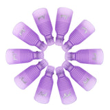 Klipsy Hanyousheng Nagellackentferner, klipsy Nagel, 10 klipsów Stück Schwarz Nagelclips, Nagel Klammer, czapki żelowe Nails Art, czapki z klipsem Soak off Żel UV Poliermittel Entferner Wrap Nail Tool
