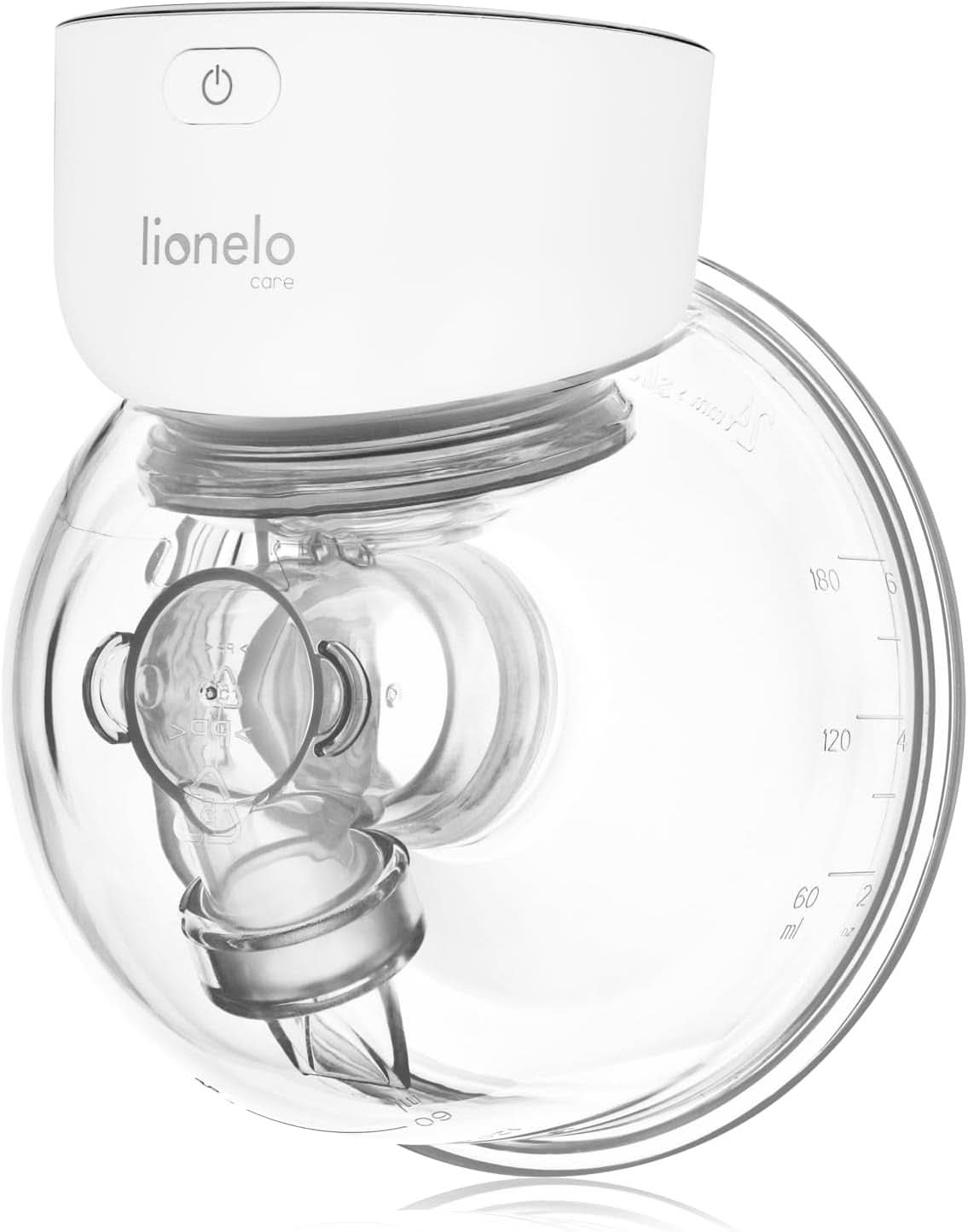 Prosta elektryczna laktator LIONELO Fidi Free 180 ml, przenośna pompka z 2 fazami, energooszczędna 9 poziomów, 3 rozmiary silikonowych lejków Timer Akcesoria Żywność i karmienie piersią Sklep Bebe Naty