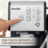 Espresso Breville Prima Latte II | Ekspres do latte i cappuccino | Profesjonalna pompka z 15 barami i spieniaczem do mleka | Srebrny [VCF108X]
