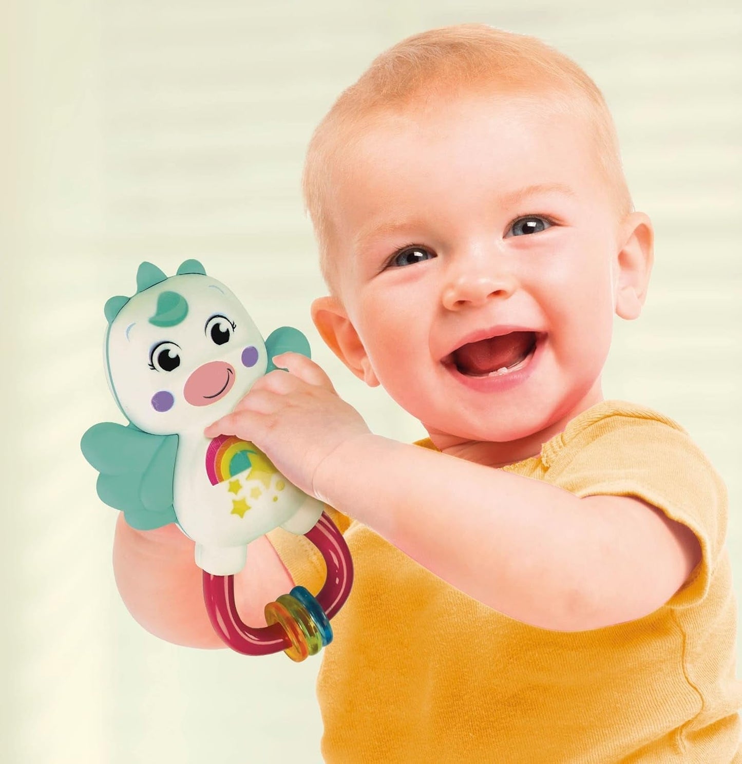 Clementoni 17778 - Grzechotka Little Unicorn - Sonaglio Neonato Con Massaggiagengive, Giocattolo Bambini 3 Mesi, Rafforza Le Capacità Motorie E Sensoriali - Made in Italy Jucarii Bebe Naty Shop