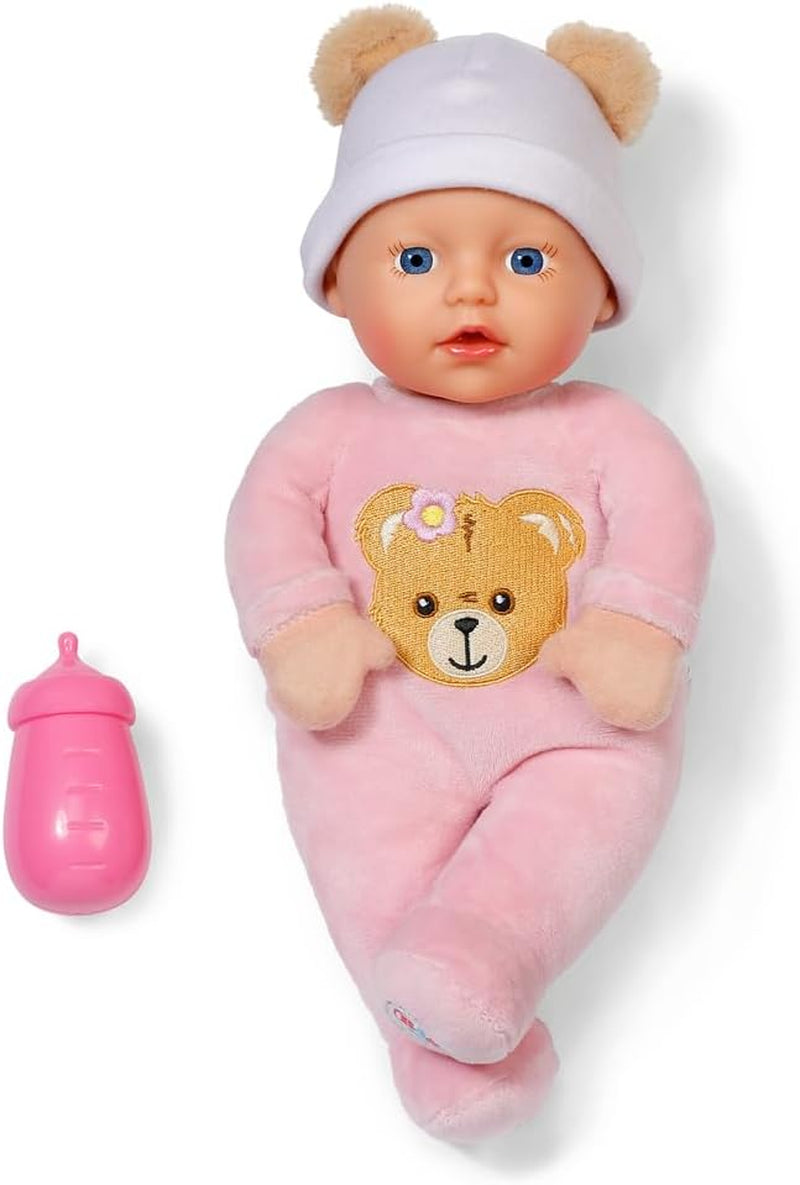 Baby Born Rosie miękka lalka 30 cm z 6 dźwiękami i butelką, różowa