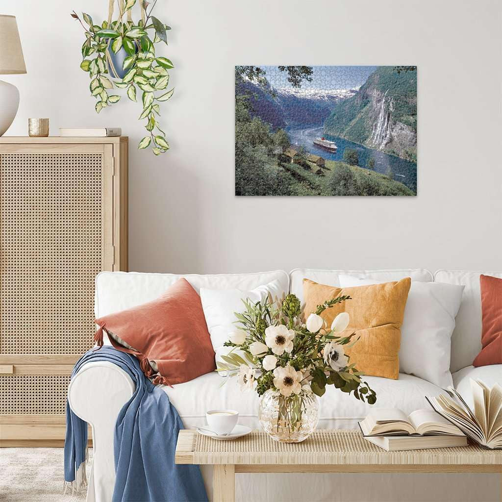 Ravensburger Puzzle 12000475 - Norweski Fiord - 1000 elementów puzzle dla dorosłych i dzieci od 14 lat, norweskie puzzle krajobrazowe Puzzle Naty Shop