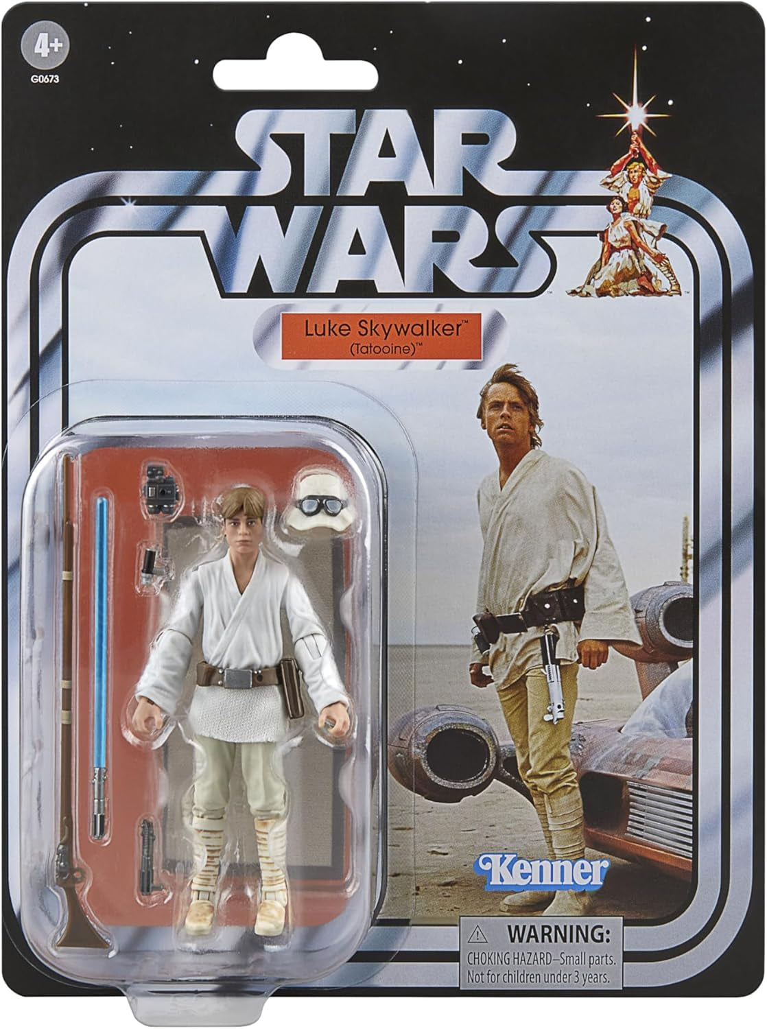 Star Wars Vintage Collection Landspeeder i Luke Skywalker, Gwiezdne Wojny: Nowa nadzieja Figurka i pojazd, Figurki 9,5 cm Naty Shop