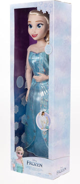 Disney Frozen Playdate Elsa Giant Doll 80 cm firmy Jakks Pacific W pełni przegubowa lalka z 11 punktami artykulacji Zawiera szczotkę do włosów i akcesoria