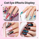 SUPWEE 5 w 1 narzędzie magnetyczne do paznokci, różowy magnes kocie oko dla Nägel Multifunktions Magnetstift DIY Magic 3D magnes w sztyfcie zestaw długopisów Nail Art magnes w sztyfcie do zdobienia paznokci DIY