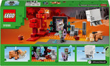 LEGO Minecraft Zasadzka w portalu do Netheru Zabawkowa gra w Nether dla dzieci ze scenami bitewnymi i legendarnymi figurkami W tym upiorny prezent dla graczy dla chłopców i dziewcząt w wieku 8 lat 21255 Zestawy do budowania Kup w sklepie LEGO