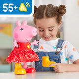 Świnka Peppa Lalka Peppy z błotnistą kałużą - wersja niemiecka, różowe lub różowe lalki Naty Shop