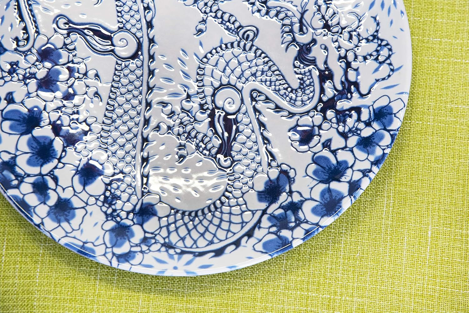 Zestaw zastawy stołowej Excelsa Zen, 18 elementów, ceramiczny, biały i niebieski