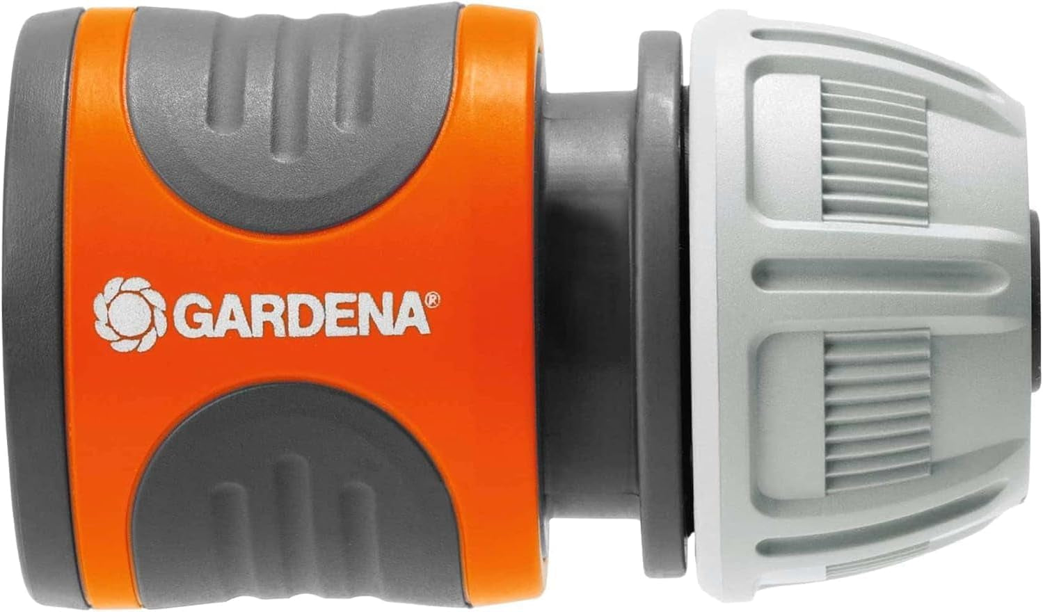 Gardena 13 mm (1/2 cala) i 15 mm (5/8 cala) Złącze węża: Złącze wtykowe na końcu węża, wgłębienia do zaciskania, łatwy montaż, w pudełku (18215-20)