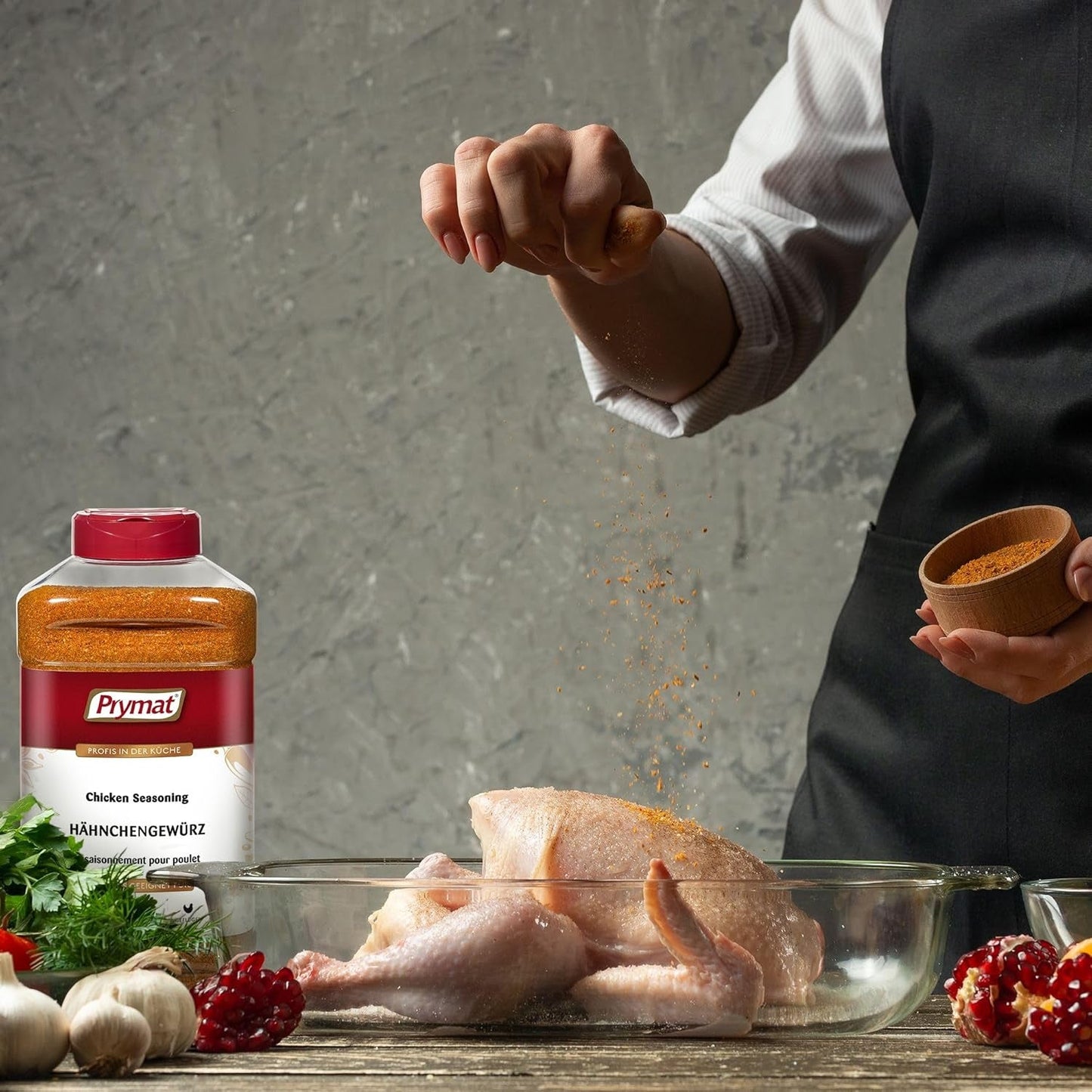 Prymat Hähnchengewürz 1100g, Gewürzmischung für Hhn, Turcja, Ente, Gans, Grillgewürze, Marynata für Fleisch im Streuer