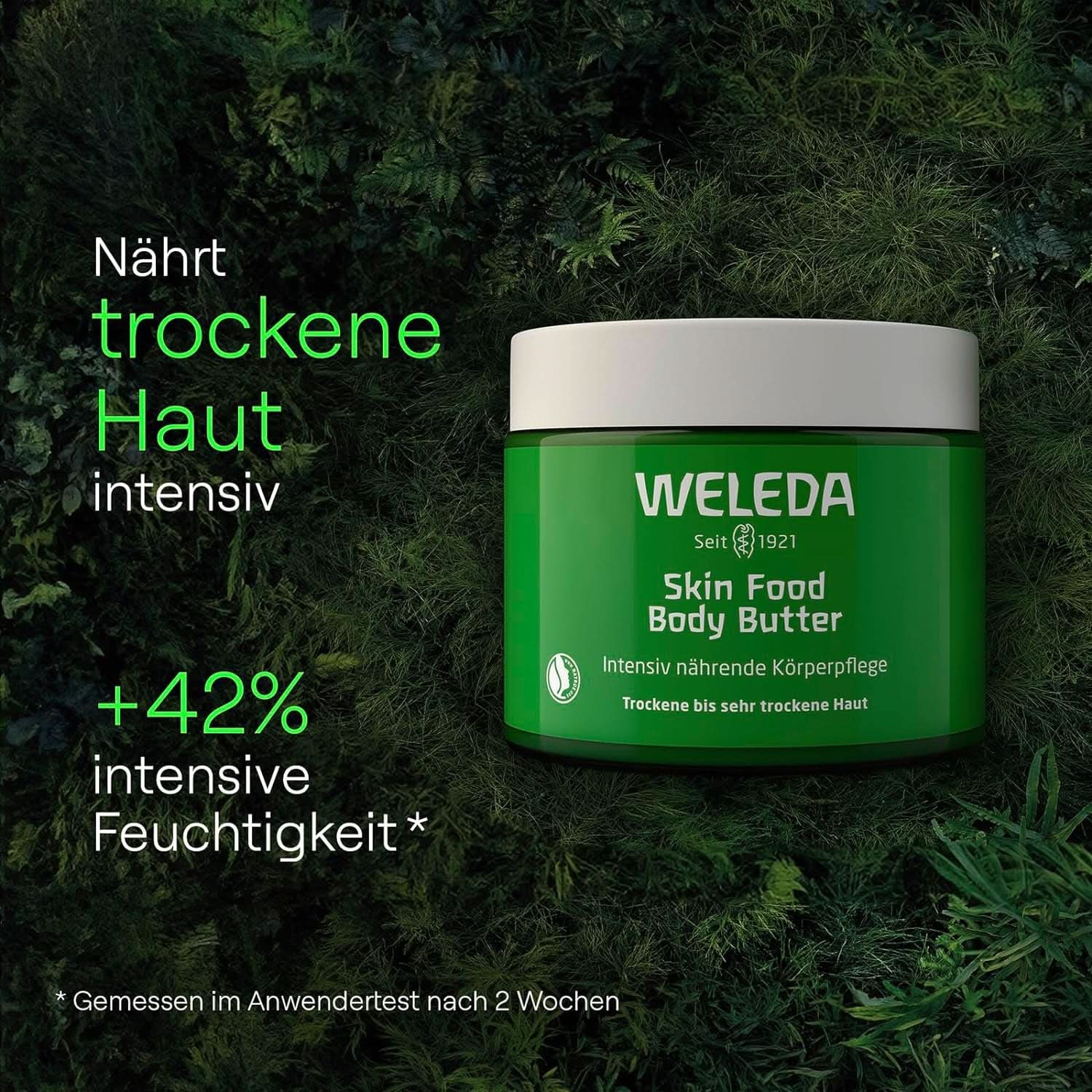 WELEDA Organiczne masło do ciała Skin Food, unisex krem ​​do pielęgnacji ciała do pielęgnacji skóry suchej i szorstkiej, 150 ml Prysznic i kąpiel Naty Shop