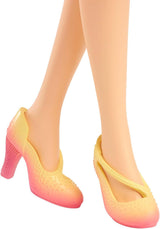 Mattel Wicked Glinda Fashion Doll i akcesoria z blond włosami, różnymi możliwymi pozami i odpinanym wyglądem sukni balowej, HXT63