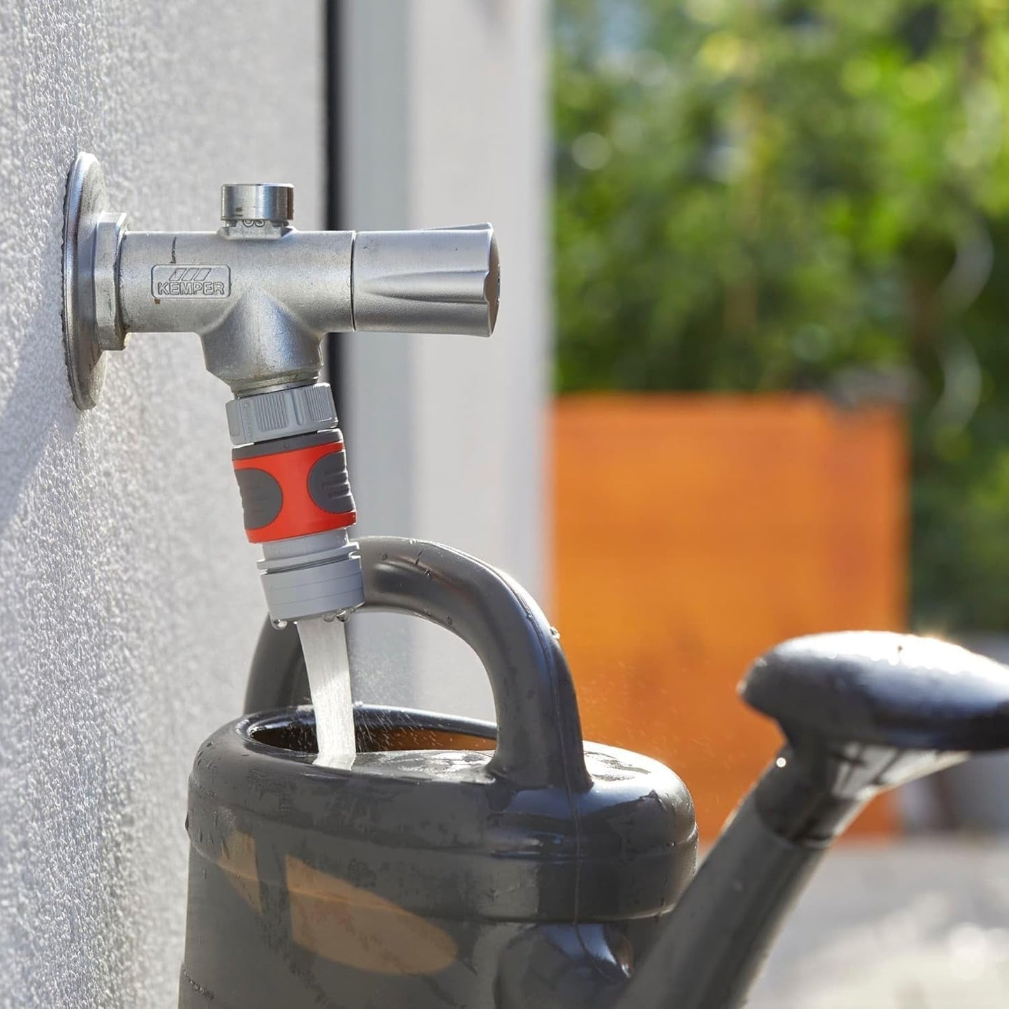 Adapter do aeratora Gardena: Perlator do wody kranowej bez rozpryskiwania, do podłączenia do złącza kranu Gardena, zapewniający delikatny, napowietrzony i skoncentrowany strumień wody (2905-26)