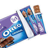 Batony Milka & OREO – Alpejska czekolada mleczna z chrupiącymi kawałkami ciastek OREO w mlecznej śmietanie – 13 x 185g