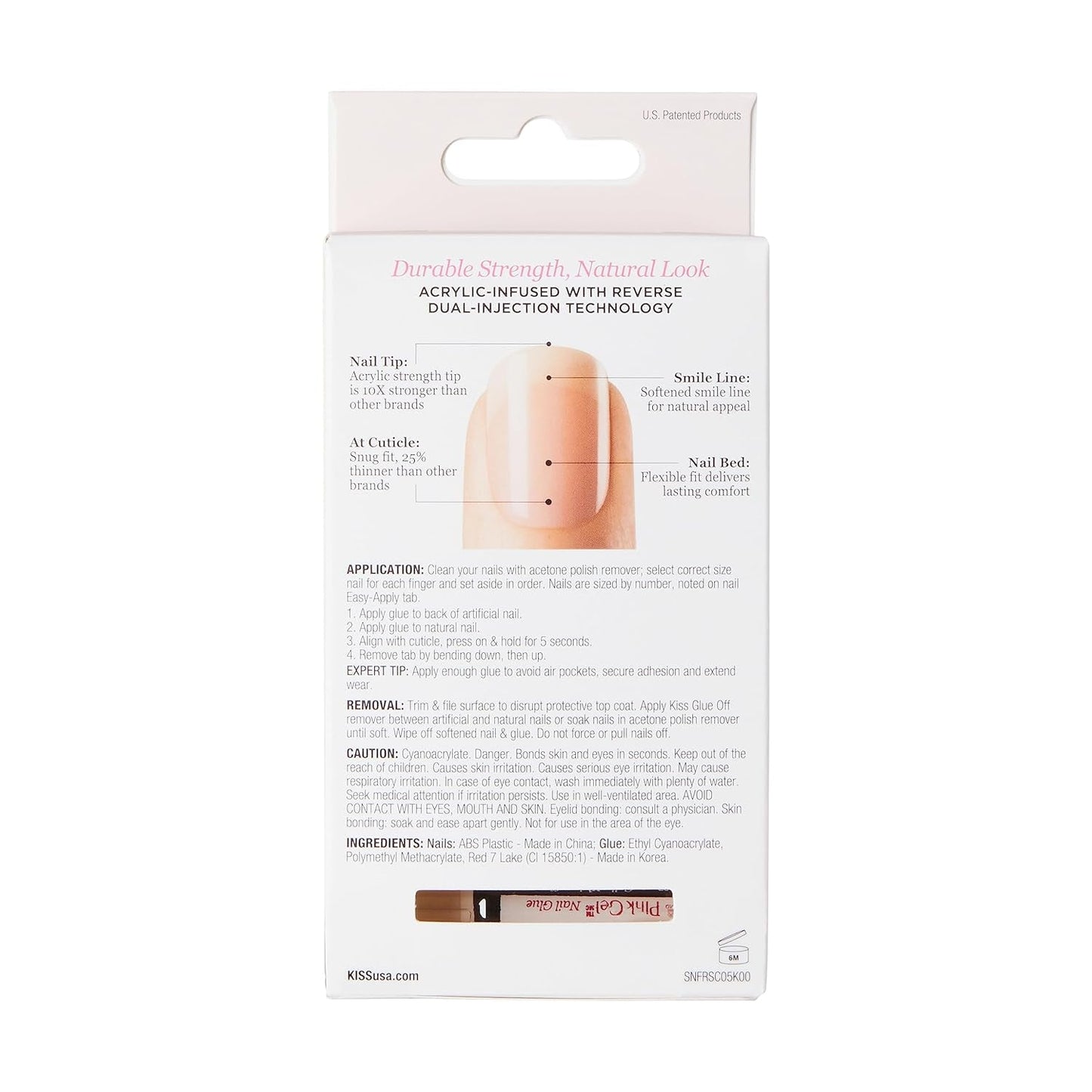 Kiss Nude Nails Niesamowite paznokcie (zestaw 2 sztuk)