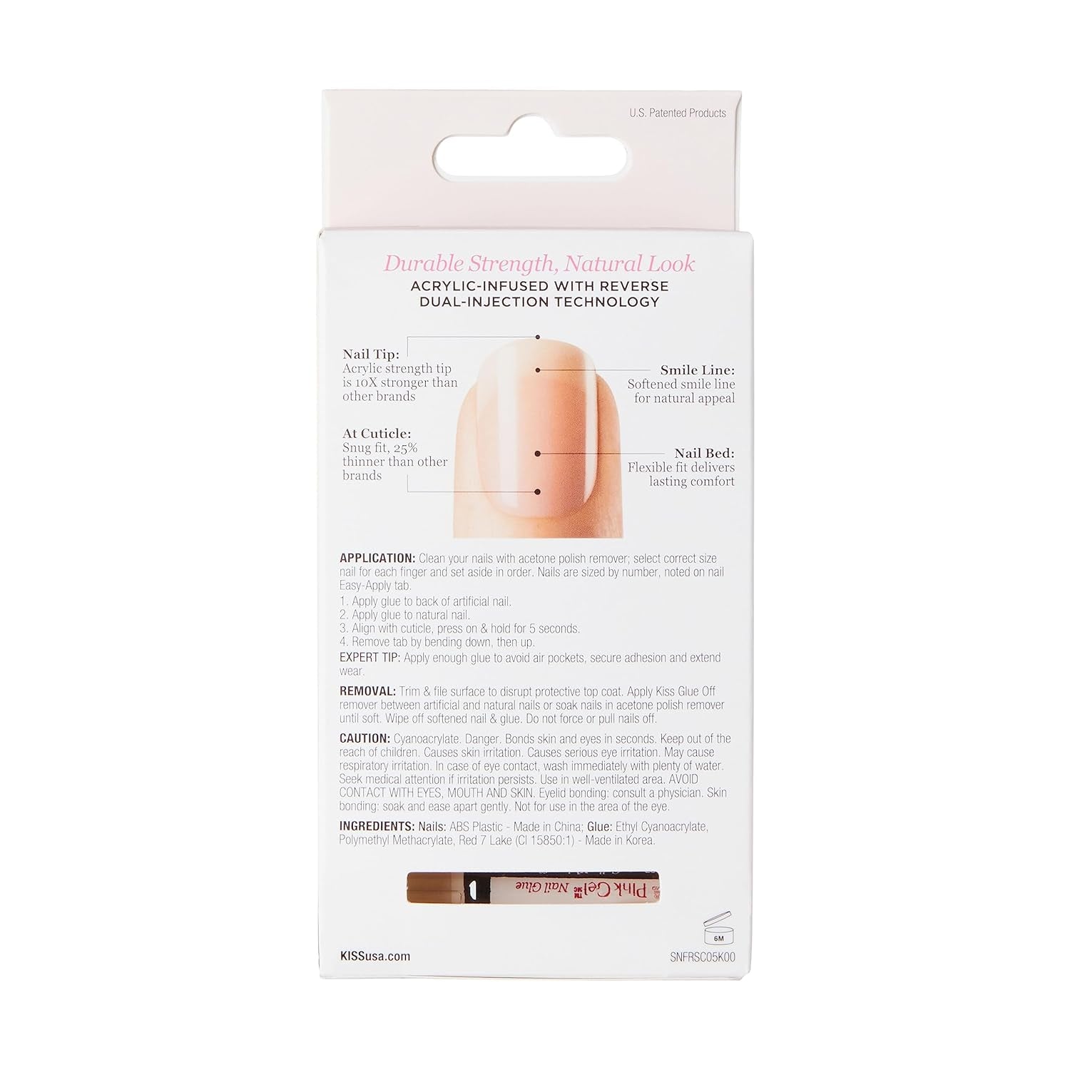 Kiss Nude Nails Niesamowite paznokcie (zestaw 2 sztuk)