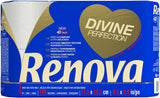 Papier toaletowy Renova Renova Divine Perfection, 42 rolki, papier toaletowy Premium, 4-warstwowy, wyjątkowo miękki, o dodatkowej wytrzymałości, gruby, miękki i chłonny, papier z certyfikatem Fsc, 4400G