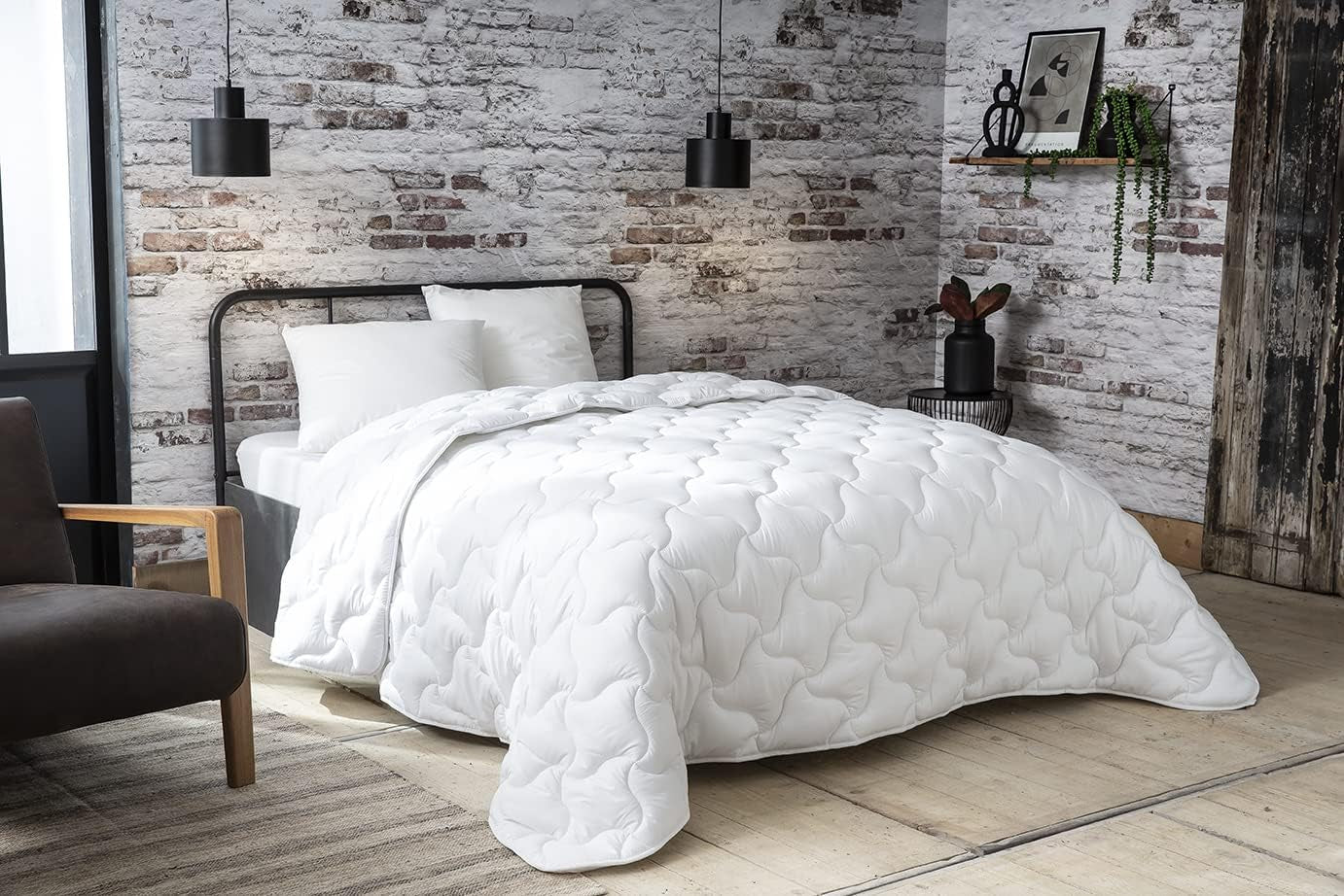 Abeil 15000000325 Poduszka, biała, biała, 240 X 260 cm Kołdry i kołdry Naty Shop