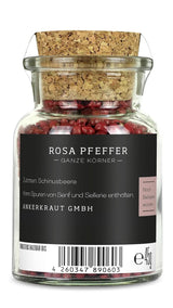 Ankerkraut, różowy pieprz (Schinus Berry), różowe jagody, idealna do dżinu z tonikiem, 45 gramów Condimente Naty Shop