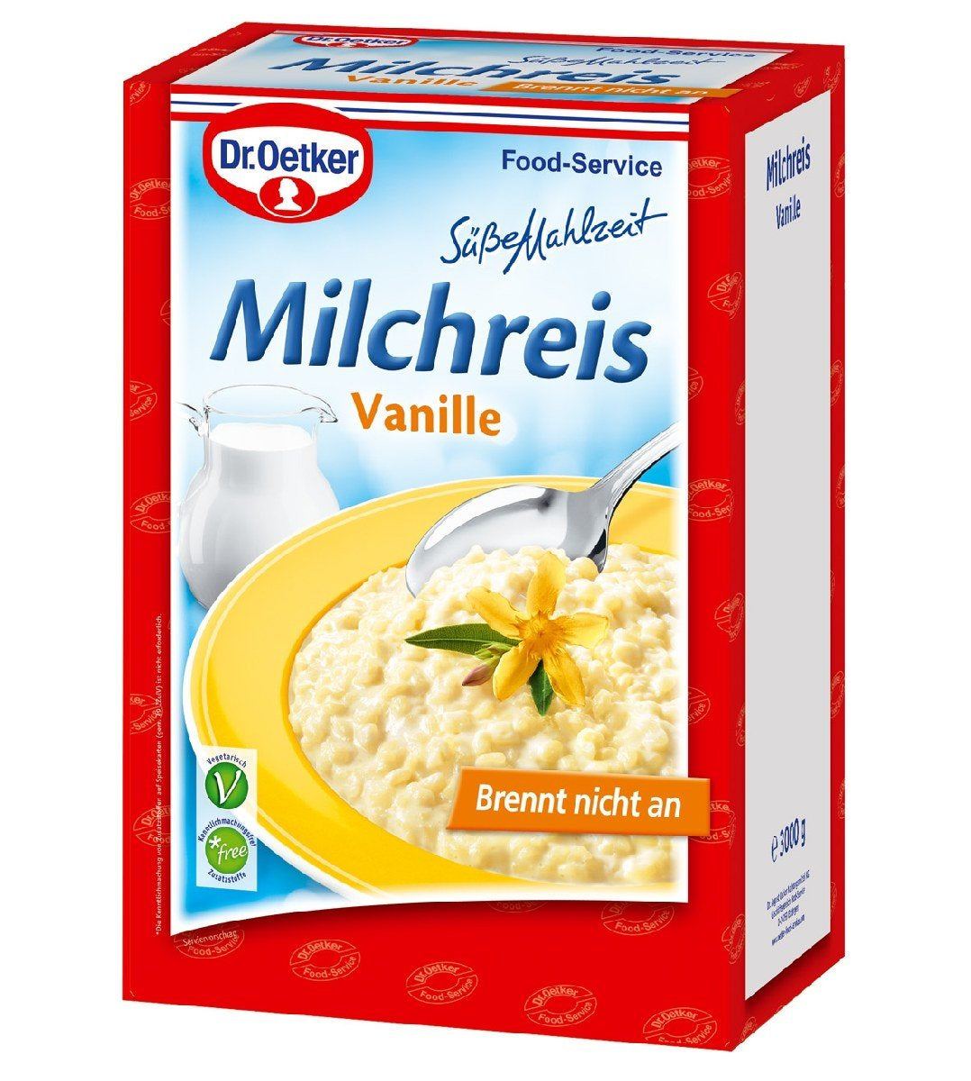 Dr. Oetker Professional, Pudding ryżowy waniliowy, Pudding ryżowy w proszku w opakowaniu 3 kg, 1-39-208480