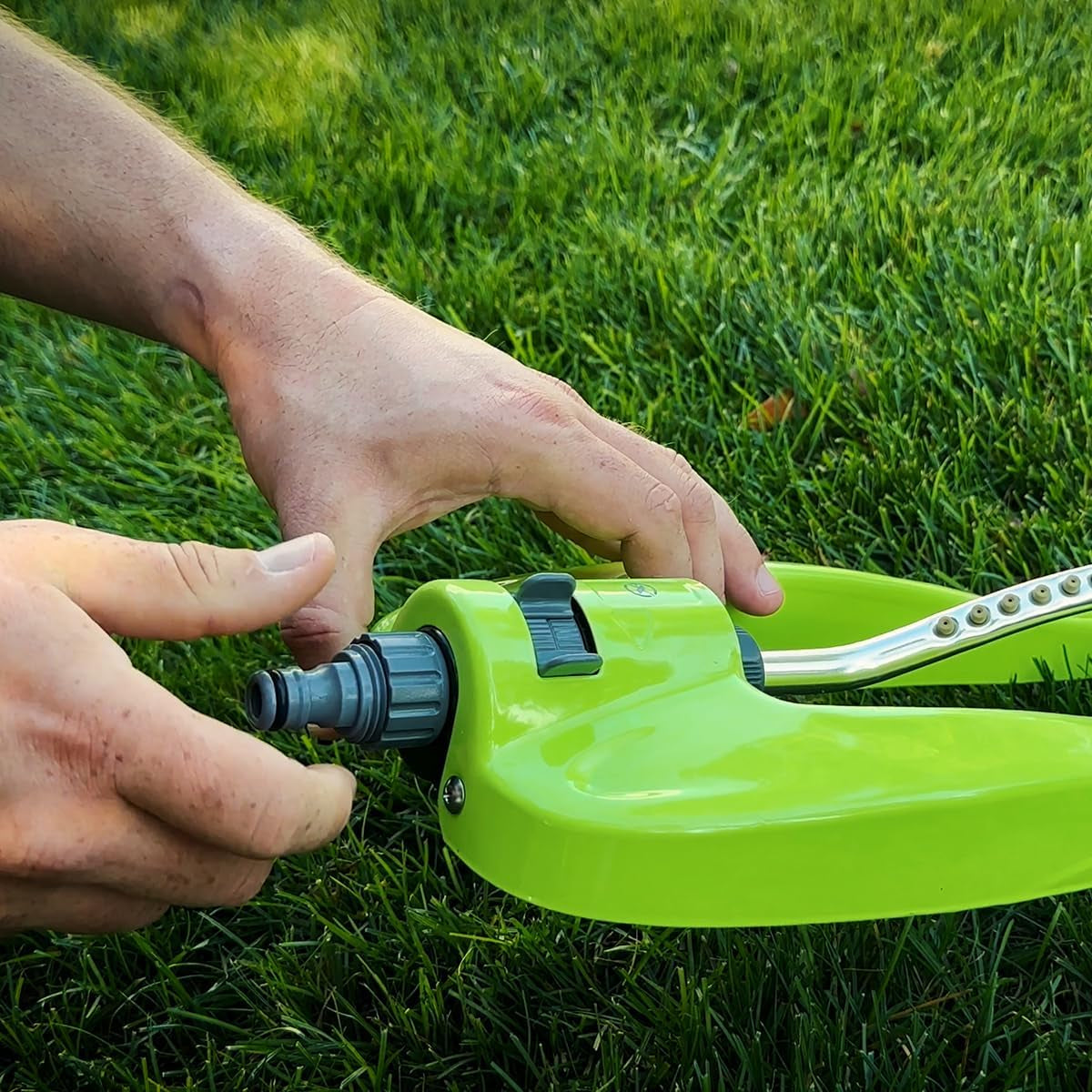Zestaw węża ogrodowego Quick Connect, 1/2 cala x 50 stóp, trwały, lekki, bezpieczny do picia – hfzg12050qn