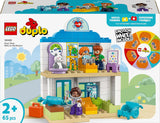 LEGO DUPLO Miasto Pierwsza wizyta u lekarza, zabawka do budowania, zestaw do rozwijania umiejętności motorycznych, prezent dla dwuletnich maluchów, zabawka edukacyjna, odgrywanie ról w szpitalu 10449 Zestawy do budowania Besuche den LEGO-Store