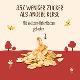 Allos Nutri Organiczne krakersy owsiane | Chrupiące krakersy owsiane | Dosłodzić miodem 6 x 130g