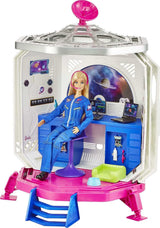 Barbie GXF27 - kosmiczna przygoda na stacji kosmicznej, kosmiczna lalka, szczeniak, stacja robocza, sceny kosmiczne, 20 akcesoriów, zabawka prezentowa dla dzieci w wieku od 3 lat