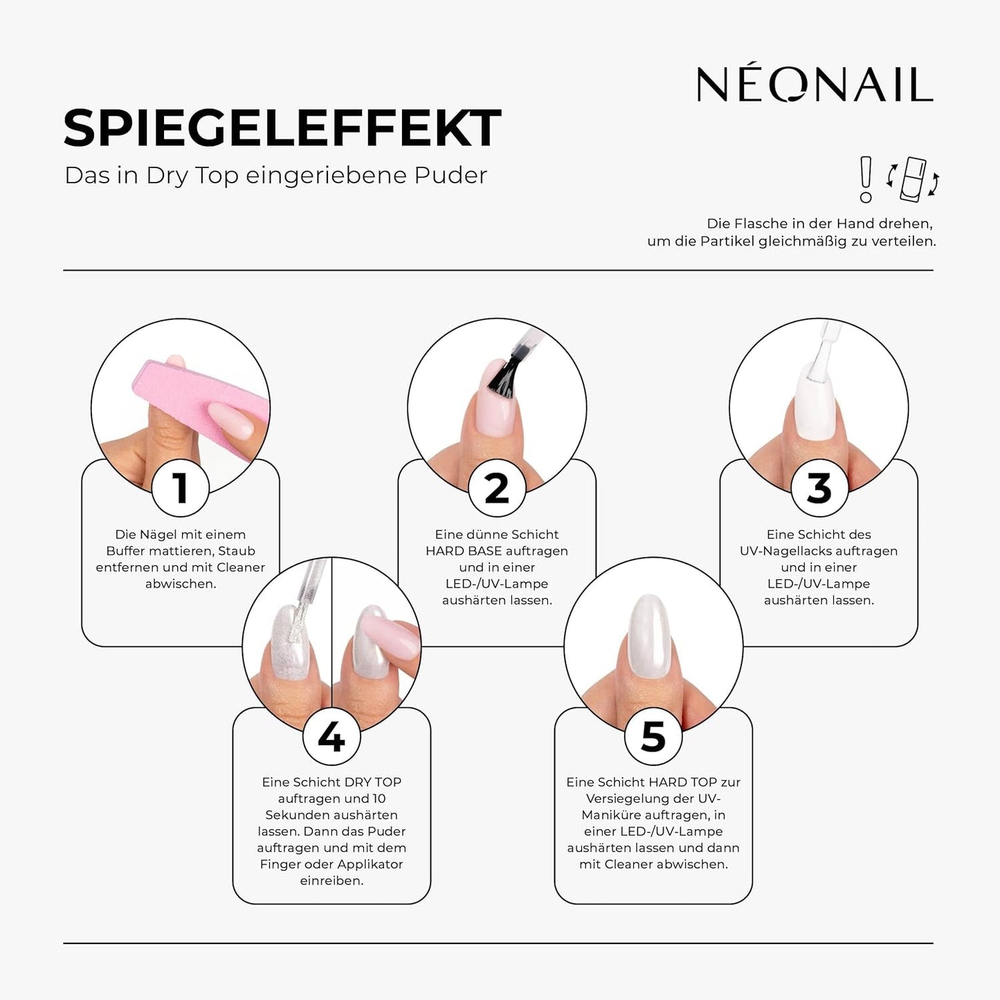 NÉONAIL Płynny puder do paznokci Chameleon 04 - Flüssiger Nagelpuder - Chrome Nail Powder - Glitzer Nägel Puder - Nail Art - Nageldesign Zubehör - Brokatowy puder - Chrom Nagelpuder - Grün, Gelb - 6,5 ml