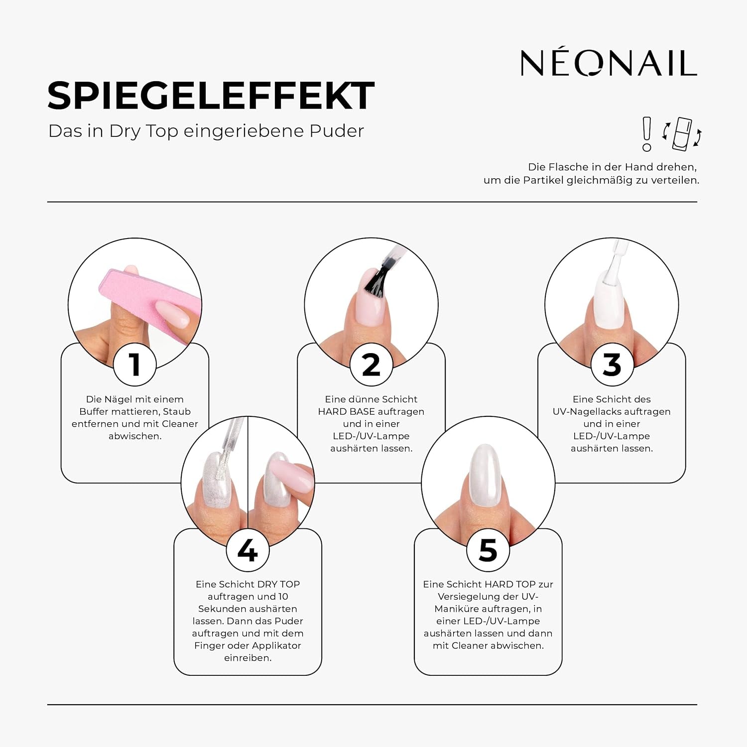 NÉONAIL Płynny puder do paznokci Chameleon 04 - Flüssiger Nagelpuder - Chrome Nail Powder - Glitzer Nägel Puder - Nail Art - Nageldesign Zubehör - Brokatowy puder - Chrom Nagelpuder - Grün, Gelb - 6,5 ml