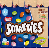 Opakowanie zbiorcze Nestlé SMARTIES, mała bułka, soczewica w kolorze czekoladowym, idealna na urodziny dzieci, naturalne kolory, sześciokątna bułka, opakowanie 12 szt. (12x (4 x 34g))