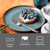 Zestaw naczyń obiadowych Crafted Breeze firmy Villeroy & Boch, 4 sztuki, dla 2 osób, zielony