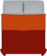 Letnia kołdra z mikrofibry pomarańczowo-rdzawa na podwójne łóżko 250 x 250 cm Kołdry i kołdry Naty Shop