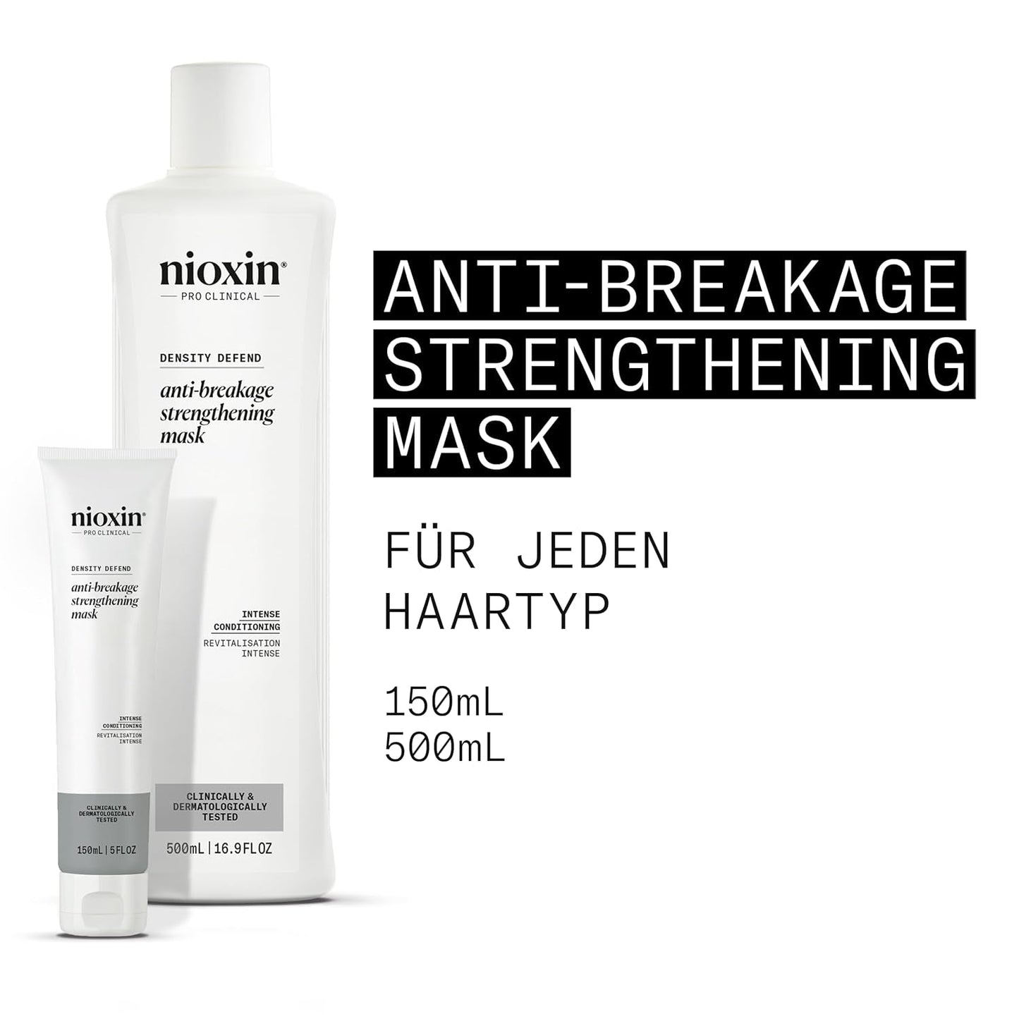 Nioxin Density Defend Anti-Breakage Wzmacniająca maska do włosów - Nawilżająca maska do włosów przeciw łamliwości włosów, pielęgnacja włosów bez spłukiwania z witaminą C Maska do włosów Naty Shop