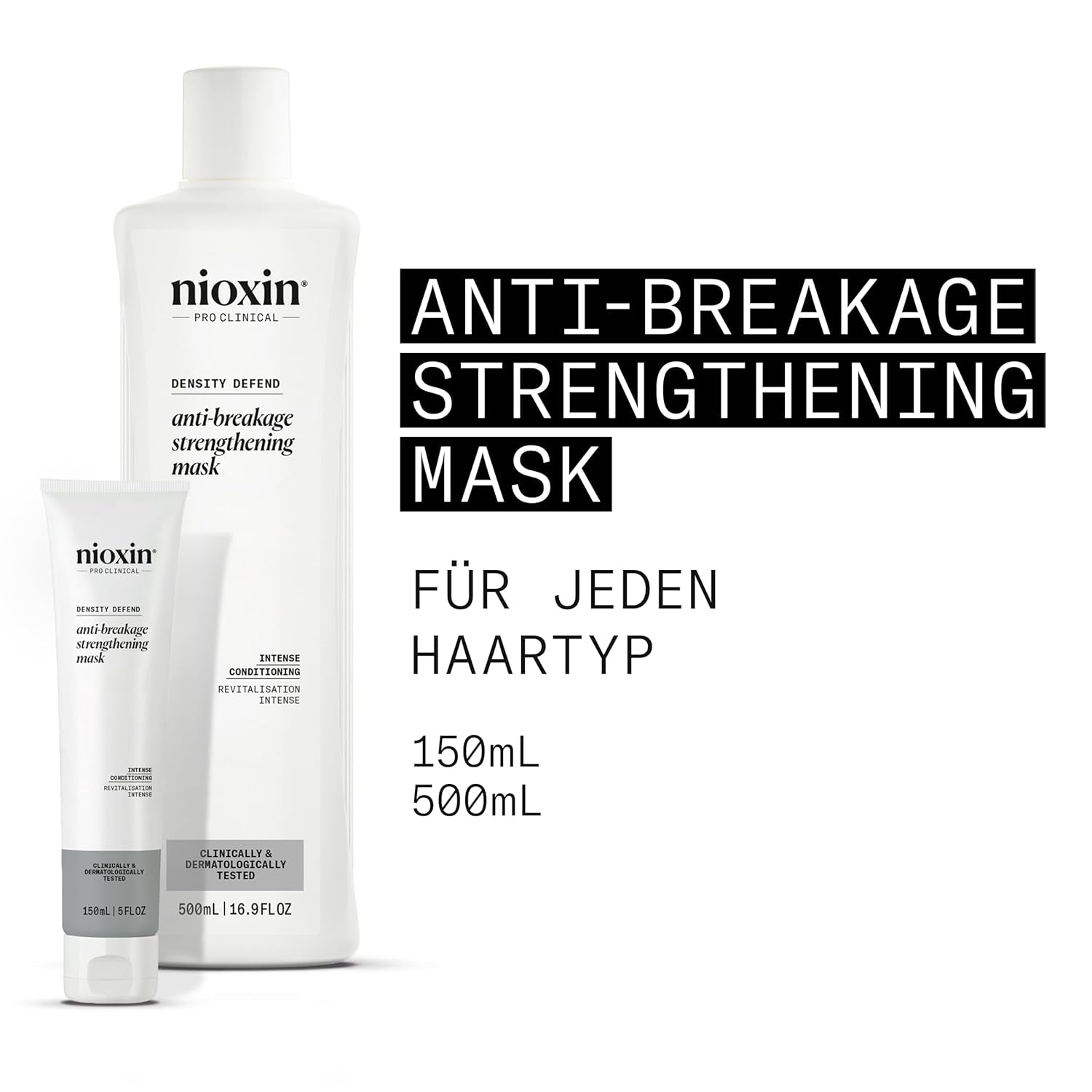 Nioxin Density Defend Anti-Breakage Wzmacniająca maska do włosów - Nawilżająca maska do włosów przeciw łamliwości włosów, pielęgnacja włosów bez spłukiwania z witaminą C Maska do włosów Naty Shop