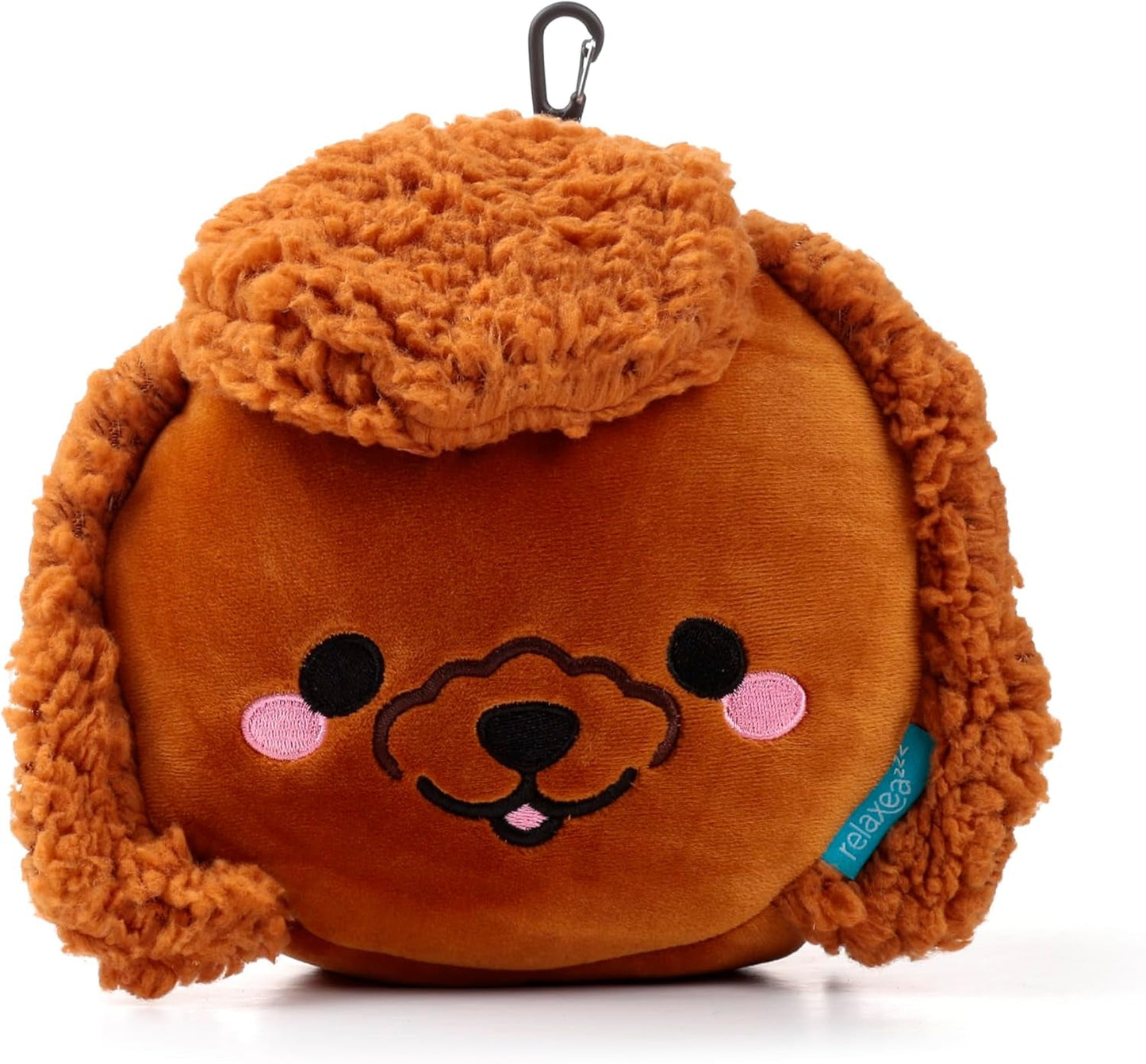 Poduszka podróżna Puckator z maską na oczy Relaxeazzz - Pudel Gigi - urocze zwierzątka Poduszki podróżne Naty Shop