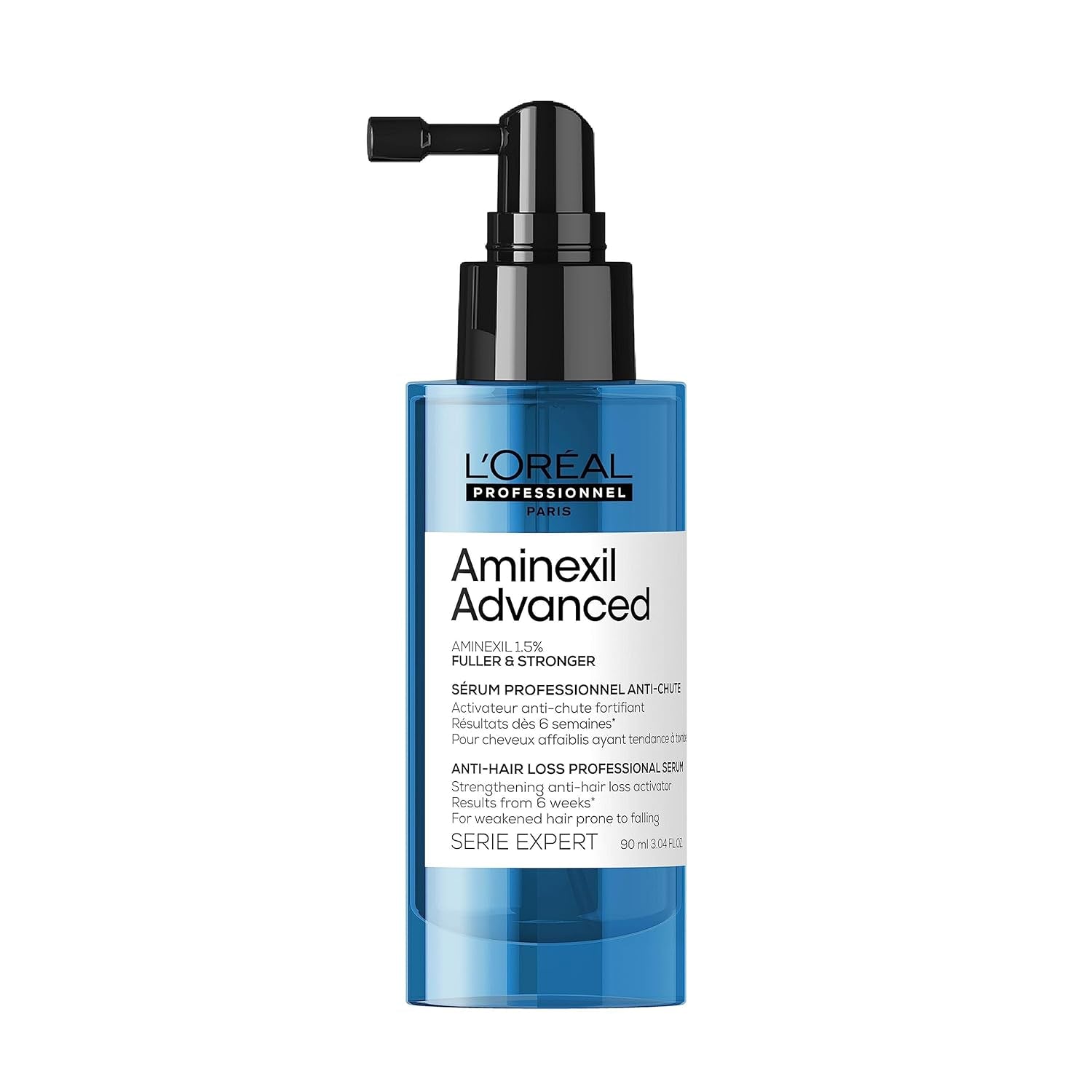 L'Oréal Professionnel Serum wzmacniające przeciw wypadaniu włosów, Dla pełniejszych i mocniejszych włosów, Aminexil Advanced Anti-Hair Loss Activator Serum, 90 ml Pielęgnacja włosów Naty Shop 90 ml (1 opakowanie)
