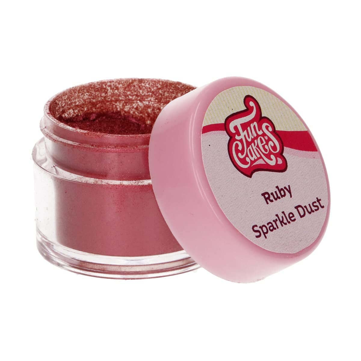 Funcakes Sparkle Dust Ruby: Proszek musujący klasy spożywczej do dekorowania ciast, z certyfikatem Halal