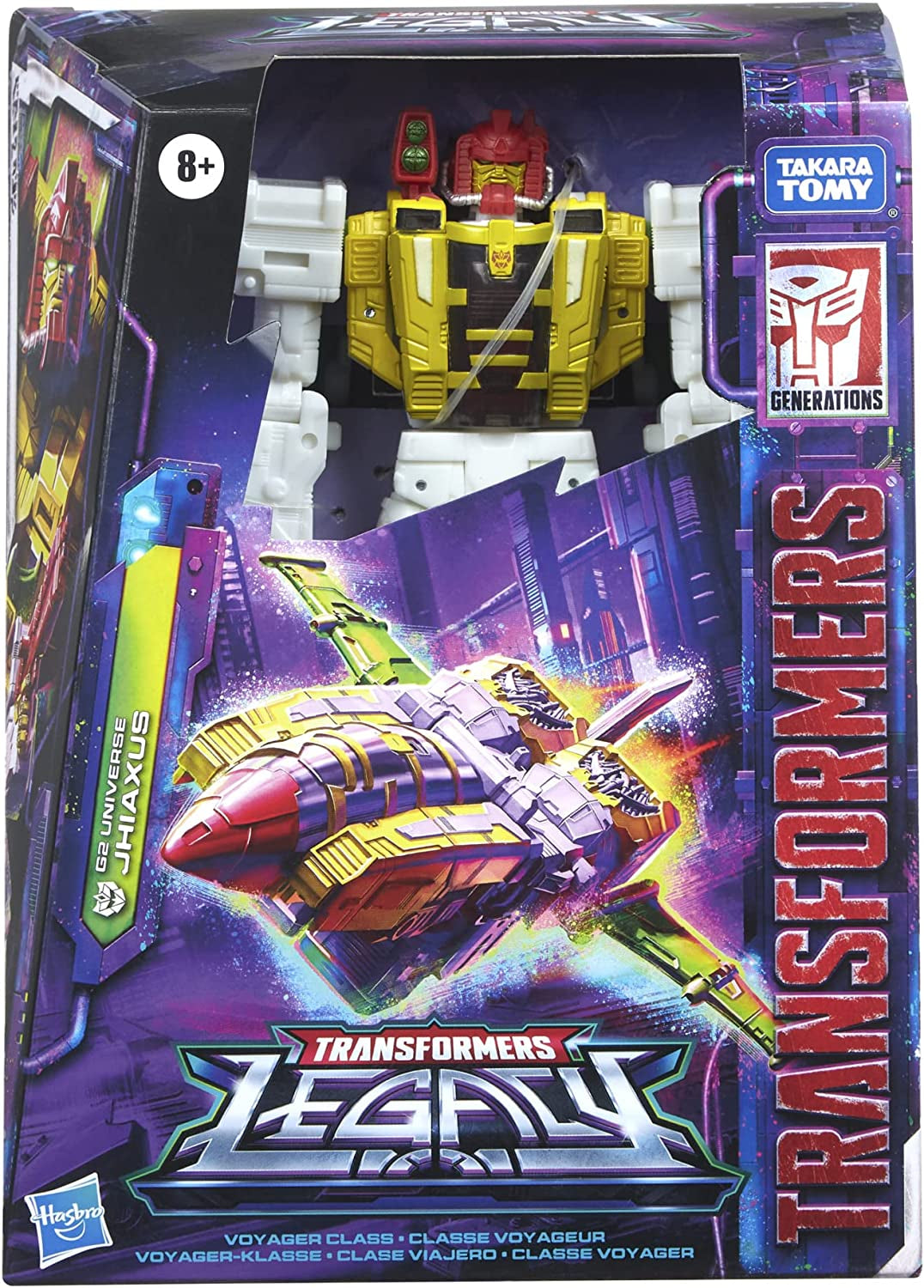 Transformers Generations Legacy Toy 17,5 cm duży Voyager G2 Universe Jhiaxus figurka dla dzieci powyżej 8 lat figurki Naty Shop