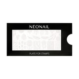 NÉONAIL Nagel Stempel Mit Schaber - Nägel Selber Machen - Stempel do zdobienia paznokci - Nageldesign Für Nagel Schablone - French Nails Stempel - Silikon Nagelstempel