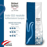 Helmut Sachers Kaffee - mieszanka wiedeńska, moc 3/5, 100% arabiki, całe ziarna kawy, 6 x 500 g Naty Shop