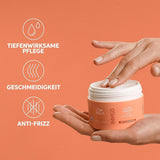 Wella Professionals Invigo Nutri Enrich - nawilżająca pielęgnacja do włosów zniszczonych - odżywka, maska i odżywka z witaminą E, pantenolem i migdałami - przeciw puszeniu się i dla żywych loków Naty Shop Hair Mask
