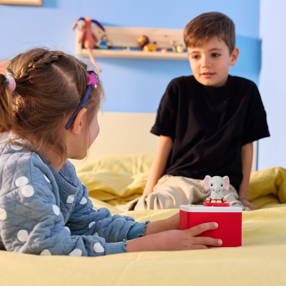 - Opowieści dla dziewcząt i chłopców, głośnik z postacią słonia, gra edukacyjna, treści w języku hiszpańskim, odpowiednie od 0 roku życia Bebe Toys Naty Shop